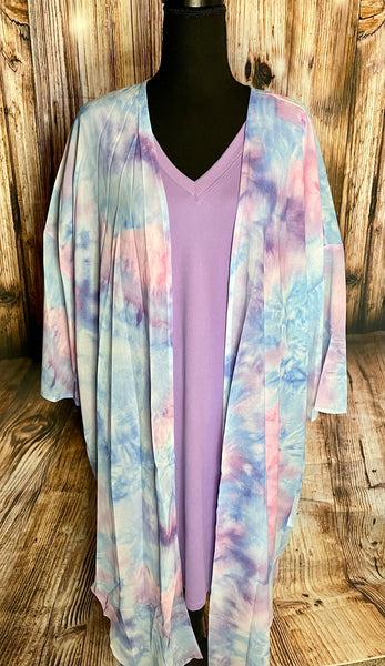 Zenana short sleeve Lavender v-neck dress