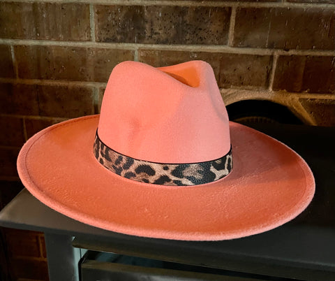 Jolene Coral Felt Hat