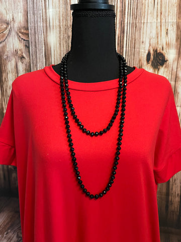 Beaded Necklace Black