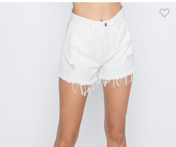 GeeGee distressed shorts