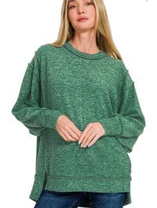 Dark Green Oversized Sweater