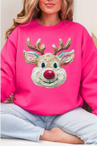 Pink Painted Rudolph