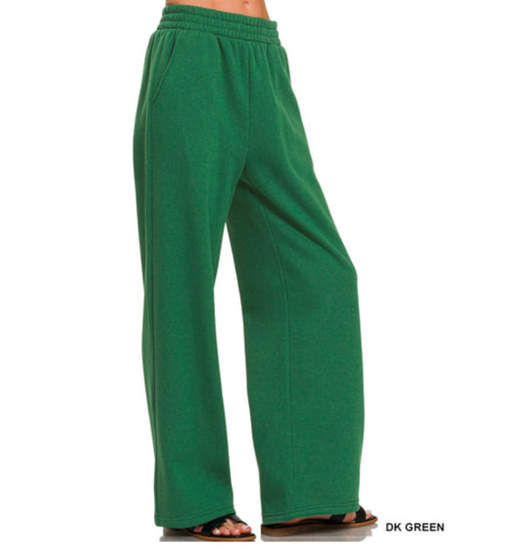 Bright Green fleece pants