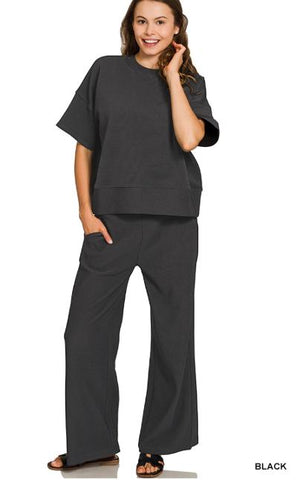 Ribbed comfy set