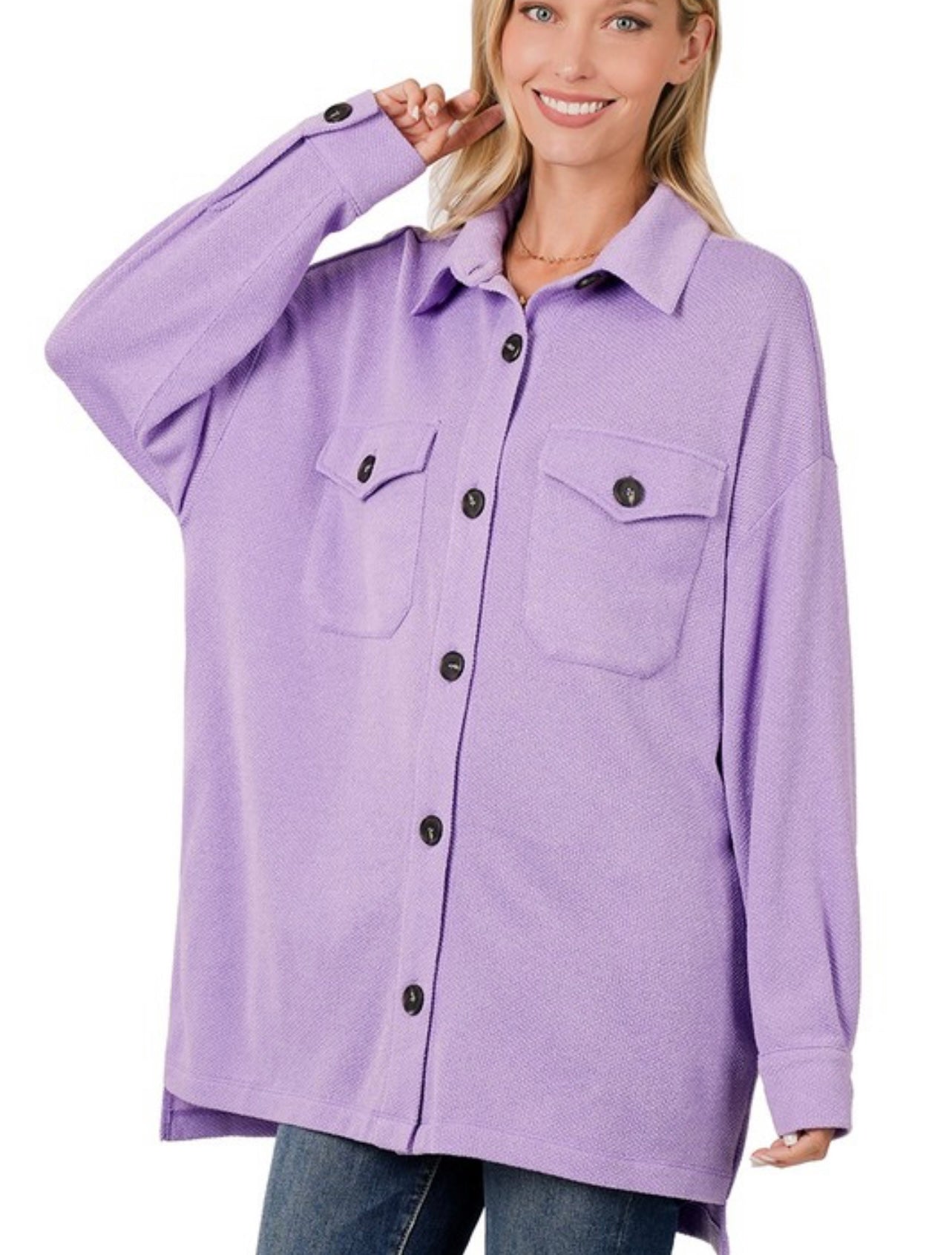 Oversized Lavender Shacket