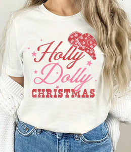 Holly Dolly Christmas T-shirt